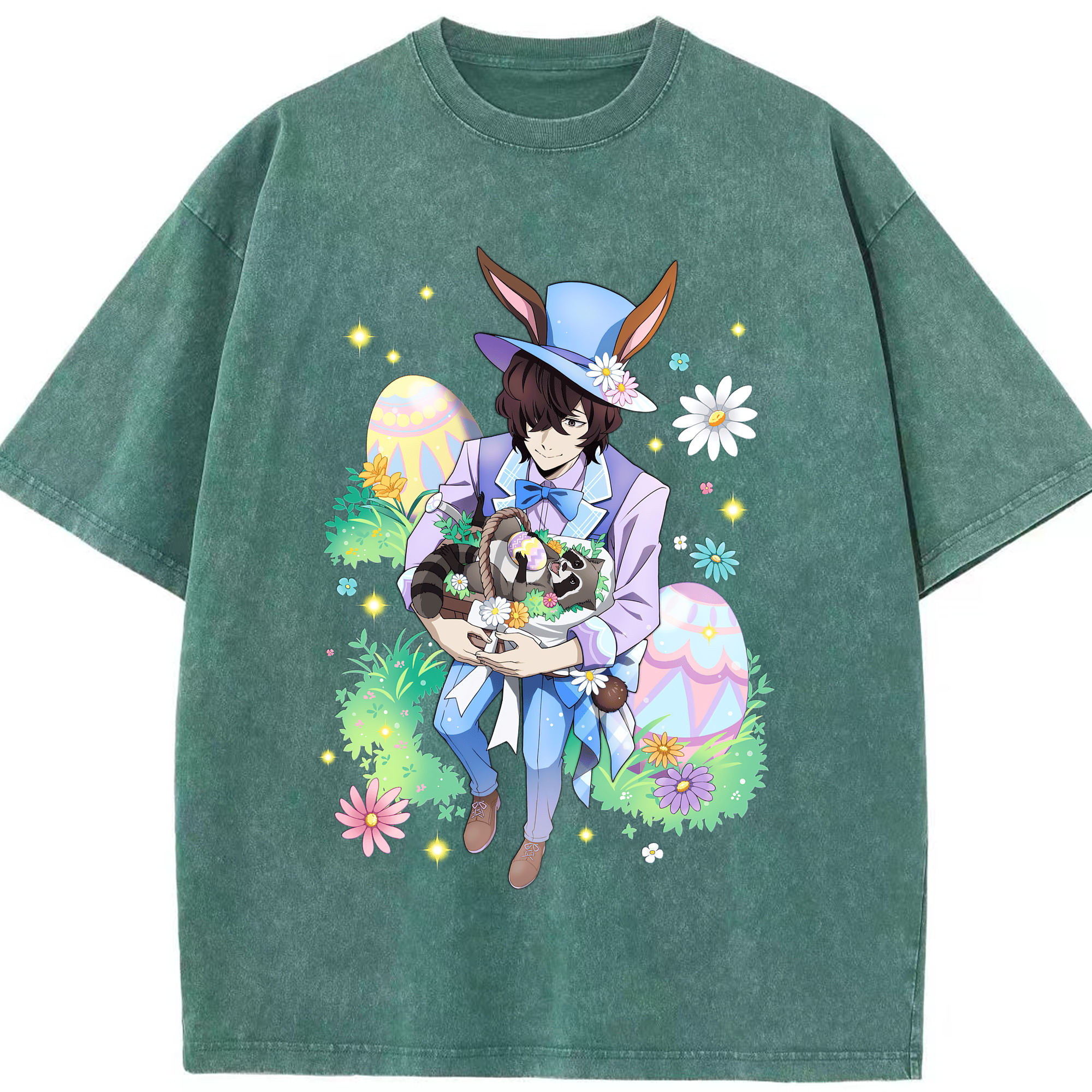 （画像用） 文豪ストレイドッグス Bungo Stray Dogs 綿100% ヴィンテージ風 半袖Tシャツ（フロントプリント）